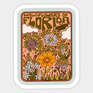 Florida Wildflowers Sticker